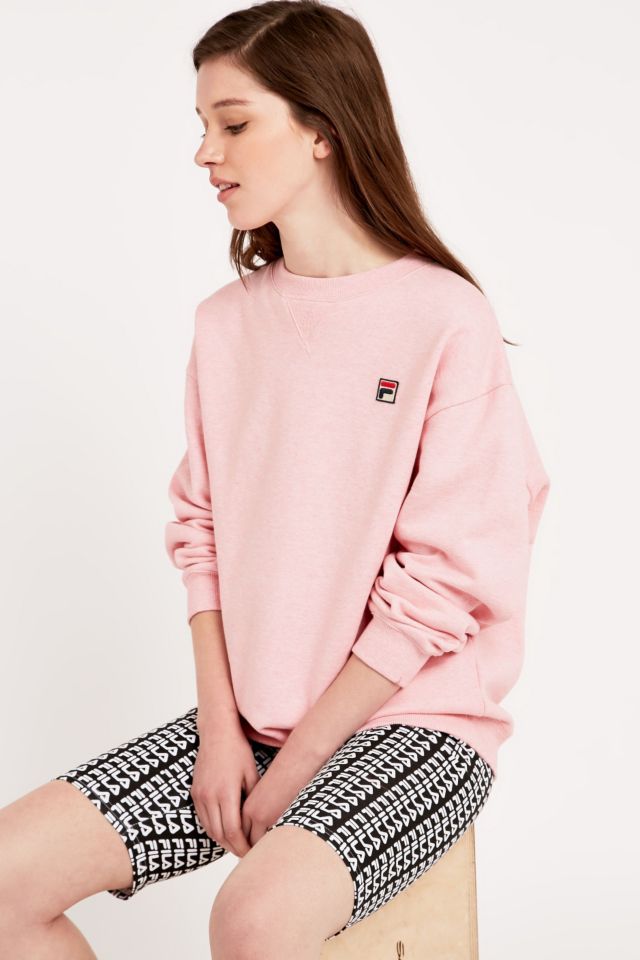 Pink best sale fila sweater