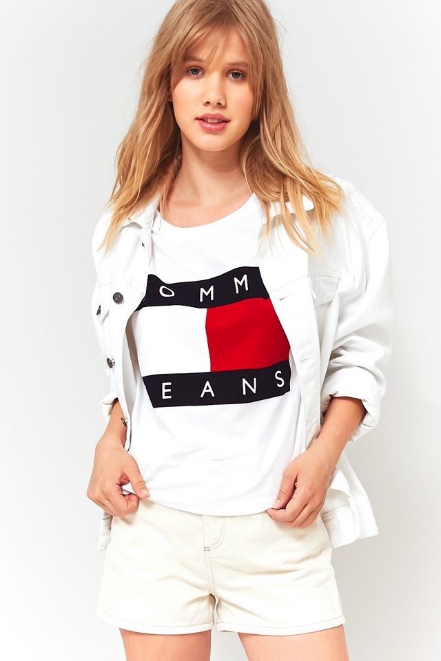 Tommy Hilfiger '90s White Logo T-Shirt #1
