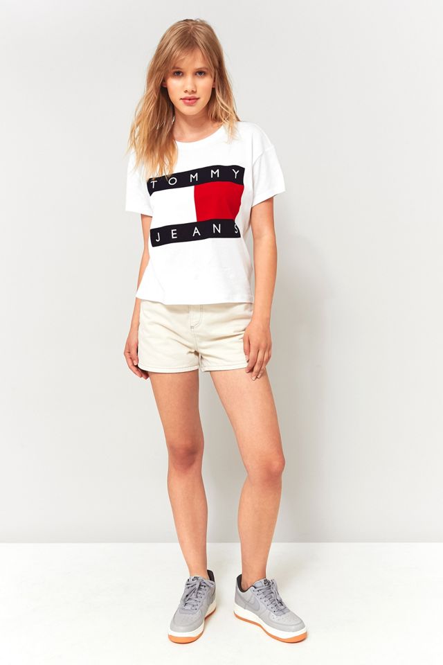 Tommy Hilfiger '90s White Logo T-Shirt #4