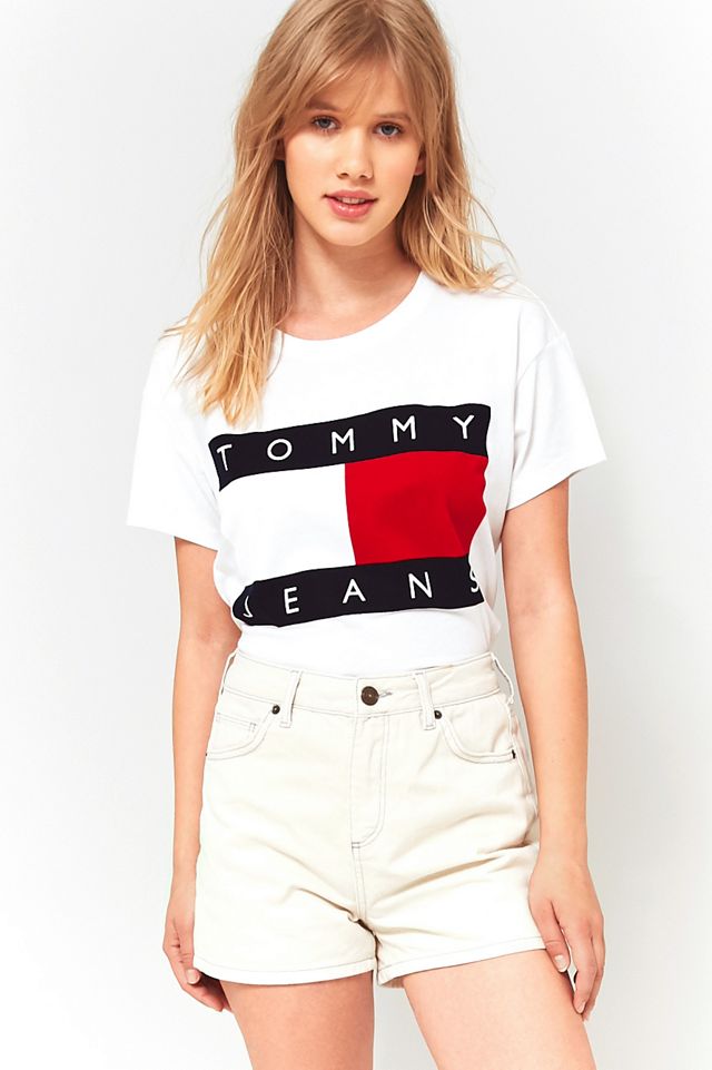 Tommy Hilfiger '90s White Logo T-Shirt #5