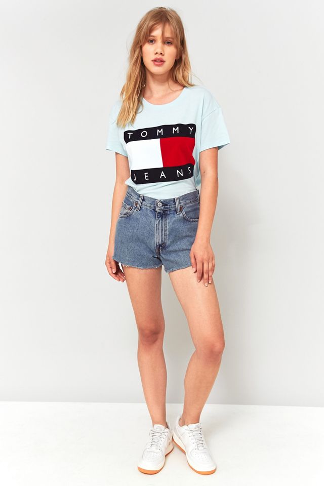 Tommy Jeans '90s Baby Blue Logo T-Shirt #4