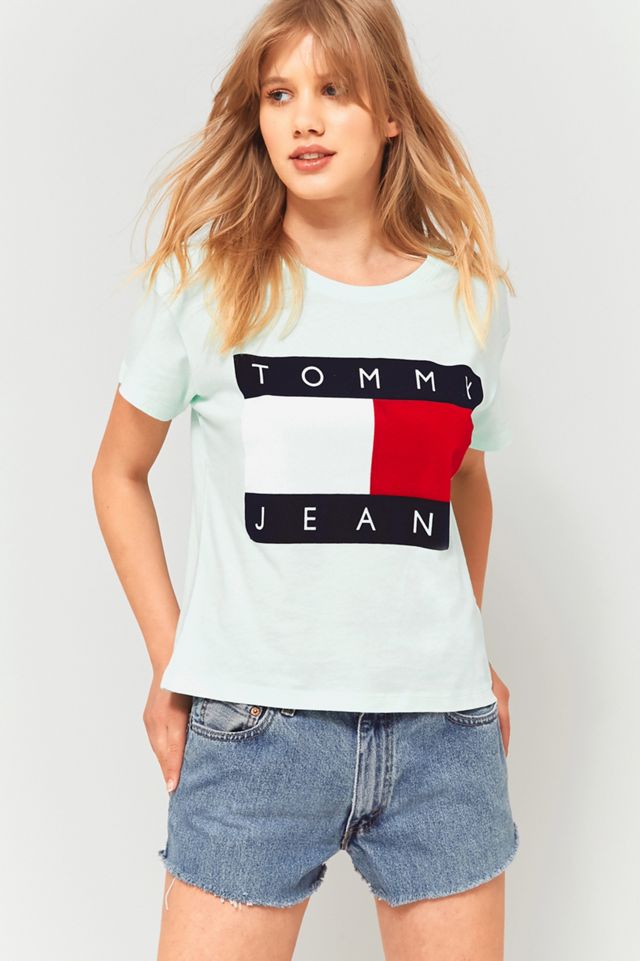 Tommy Jeans '90s Mint Green Logo T-Shirt #2