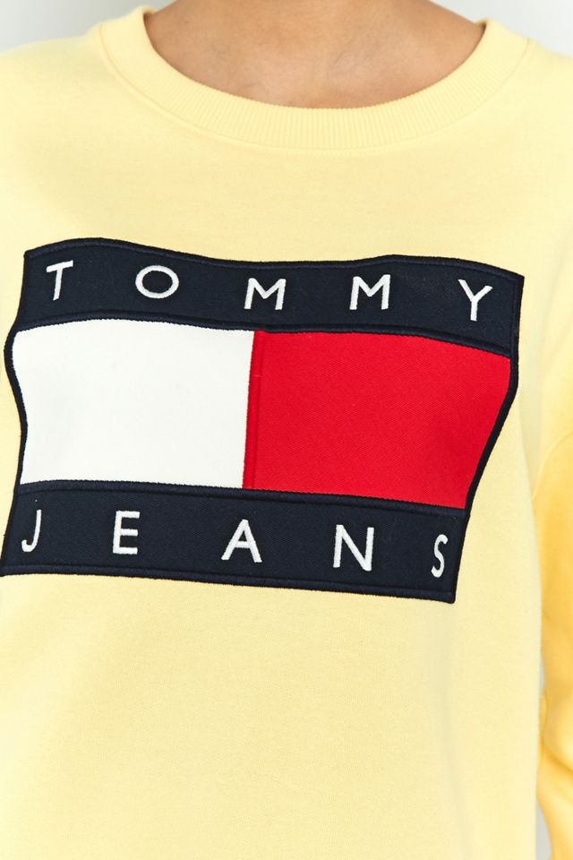 Tommy Jeans - Sweatshirt jaune à logo années 90 #2