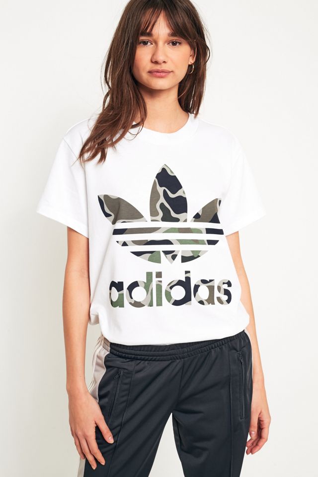 Camo Trefoil Adidas Snow Camo T Shirt T-shirts Adidas Camo Trefoil