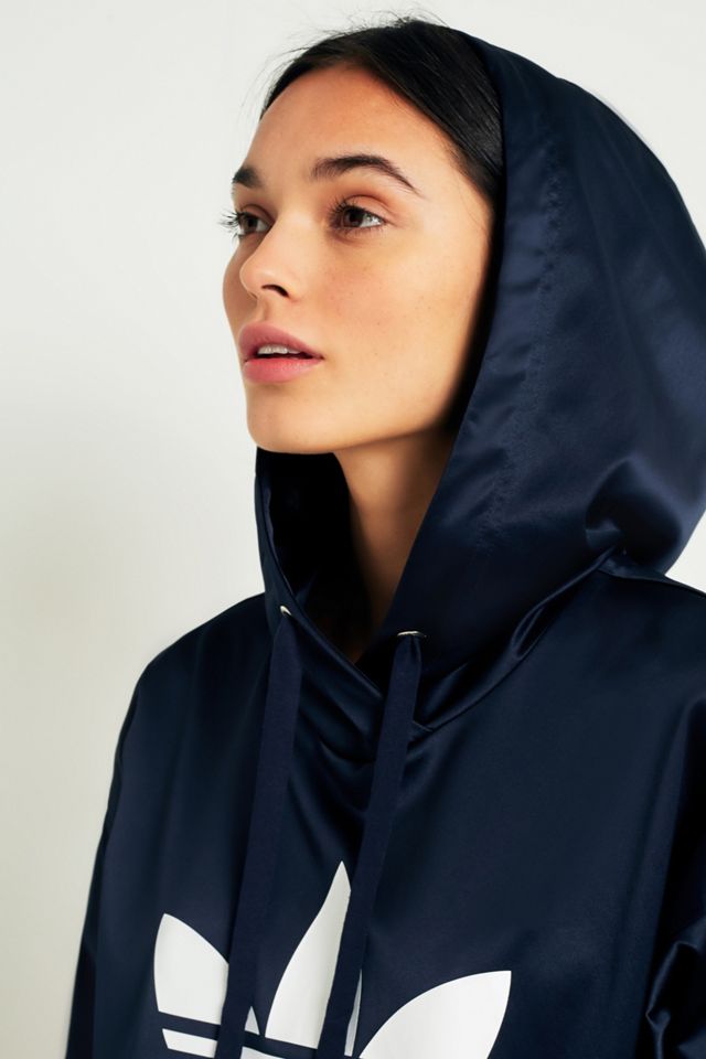 adidas Originals Europa Navy Satin Trefoil Hoodie #4