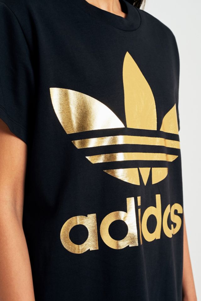 adidas Originals Big Metallic Trefoil Black T Shirt