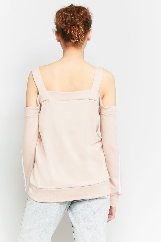 adidas Originals Pink Cold Shoulder Sweatshirt