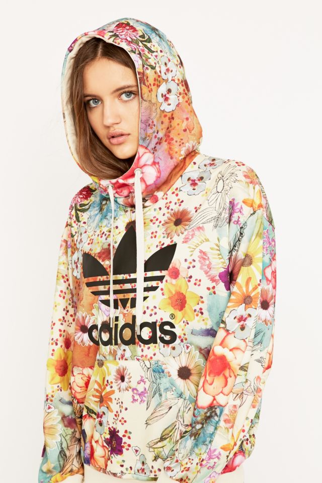 Sweat adidas fleuri femme new arrivals