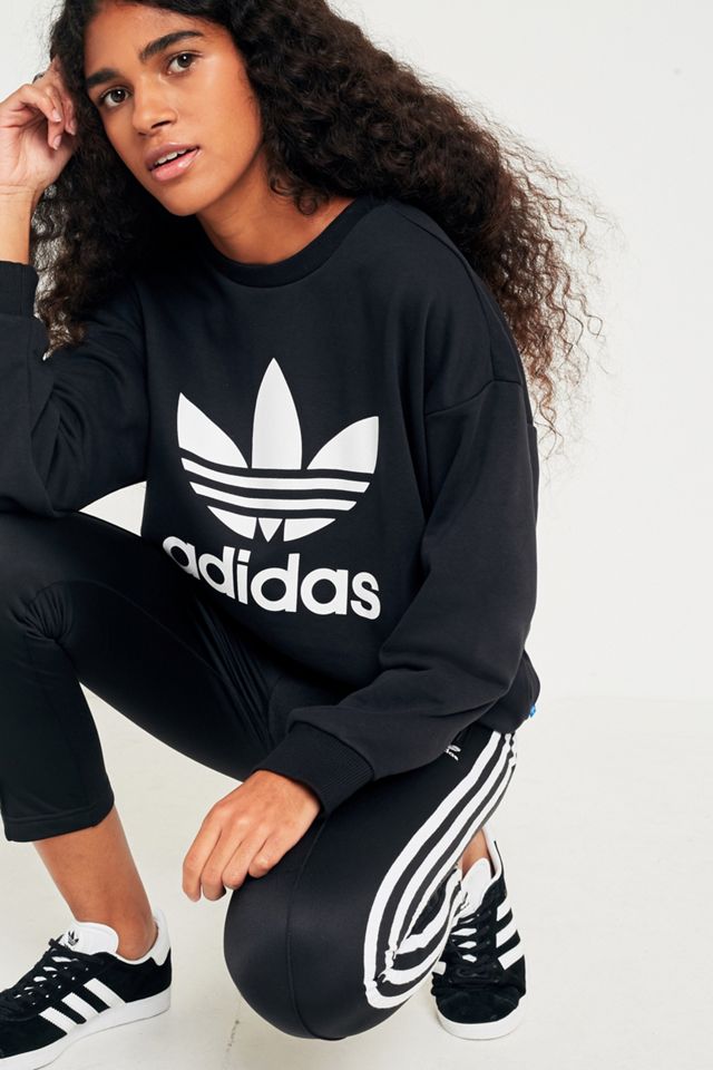 adidas Originals Trefoil Black Sweatshirt #1