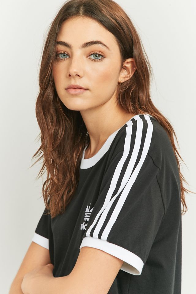 adidas Originals 3-Stripes Black T-shirt #1