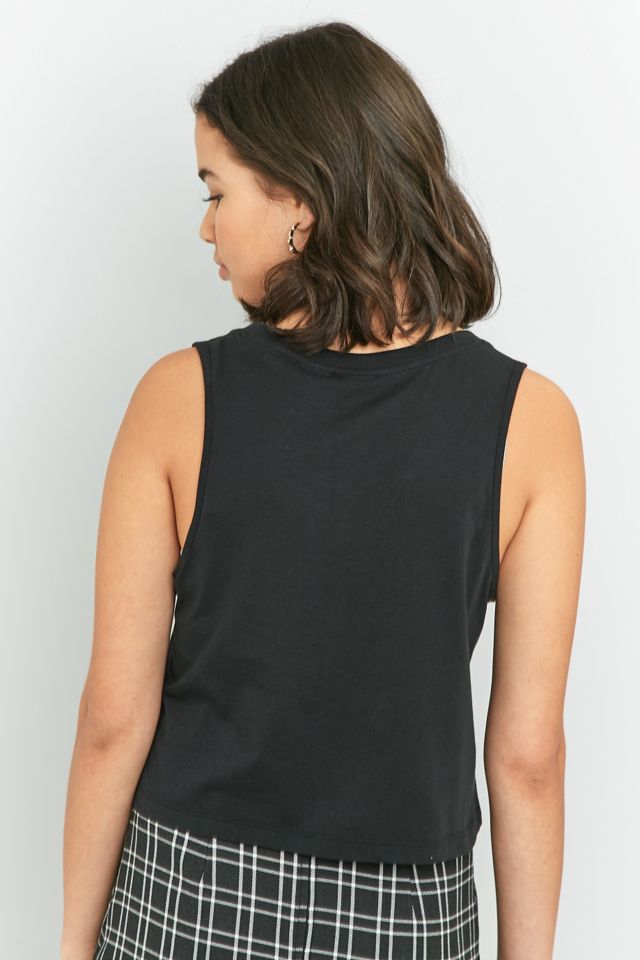 adidas Originals Black Trefoil Relaxed Fit Cropped Tank Top #3