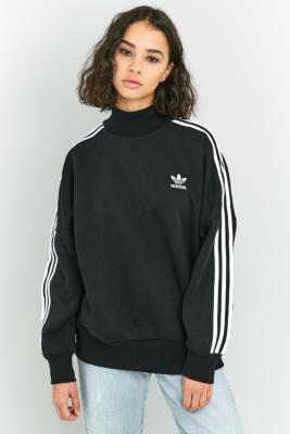 adidas Originals Sweat col roul 3 bandes noir