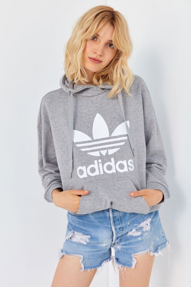 Adidas boyfriend hot sale trefoil hoodie