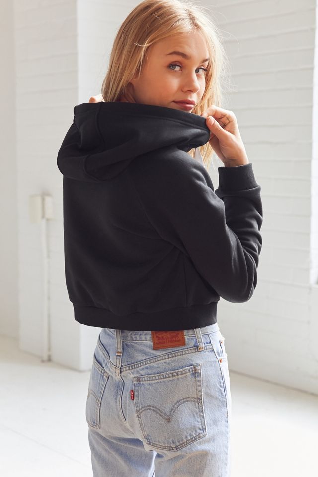 adidas Originals Trefoil Cropped Hoodie Sweatshirt #4