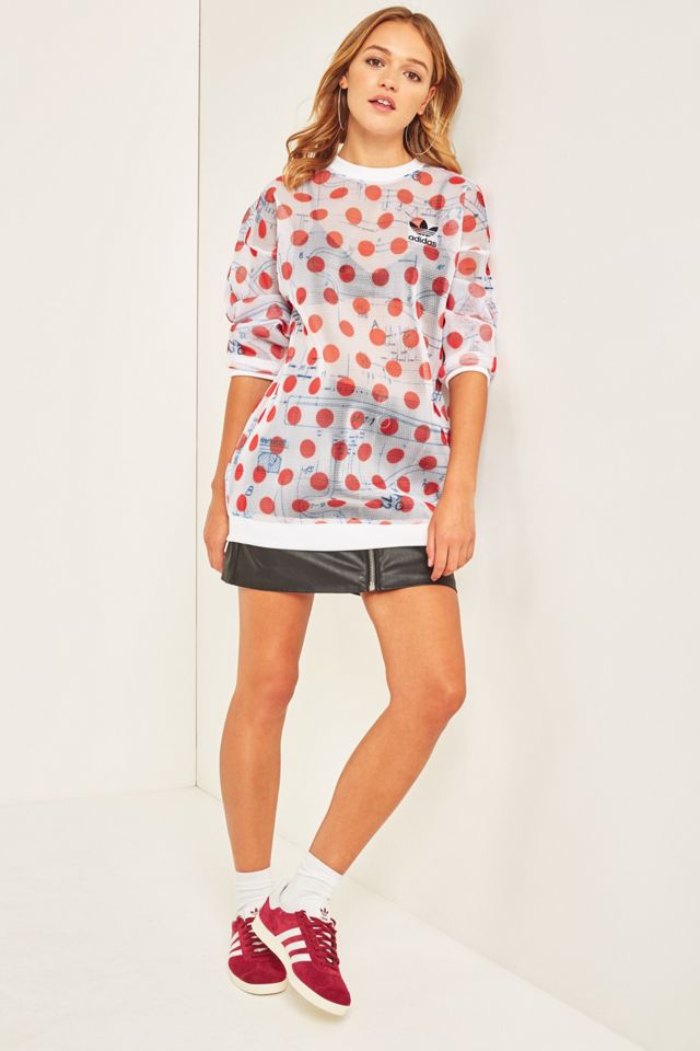 adidas Originals Polka Dot Mesh Felpa #1