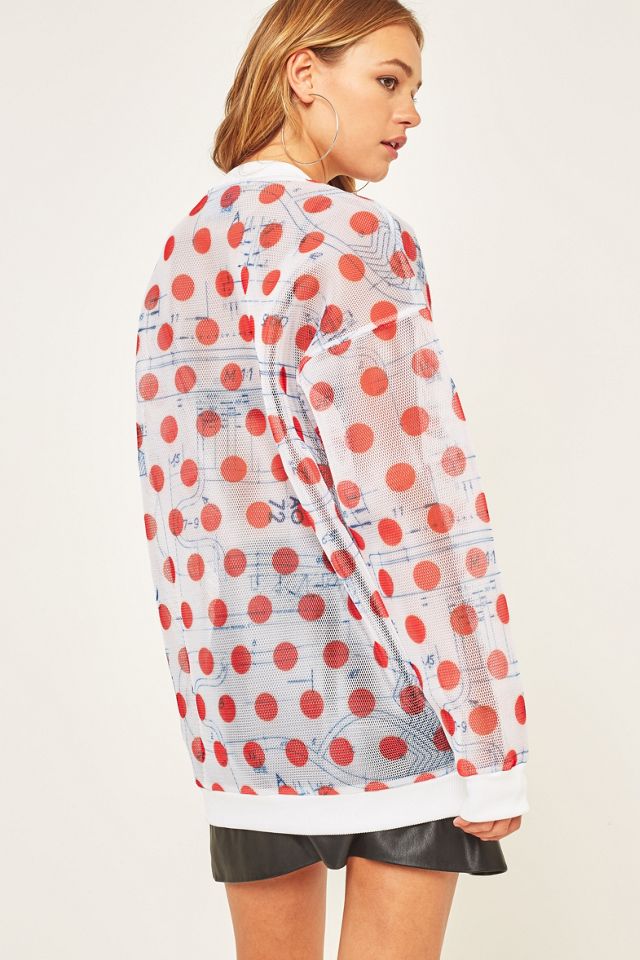 adidas Originals Polka Dot Mesh Felpa #5