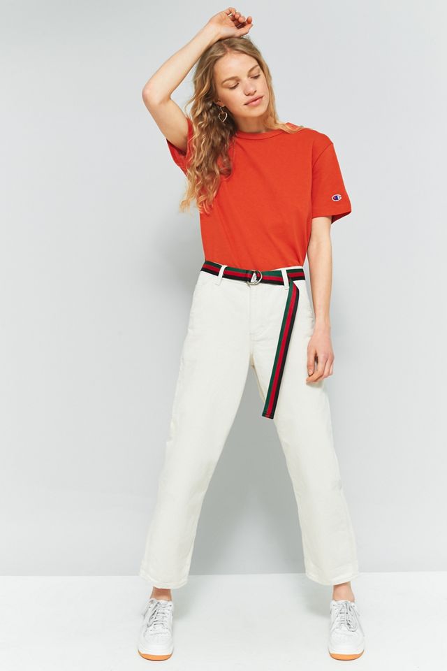 Champion - T-shirt orange avec logo sur les manches #4