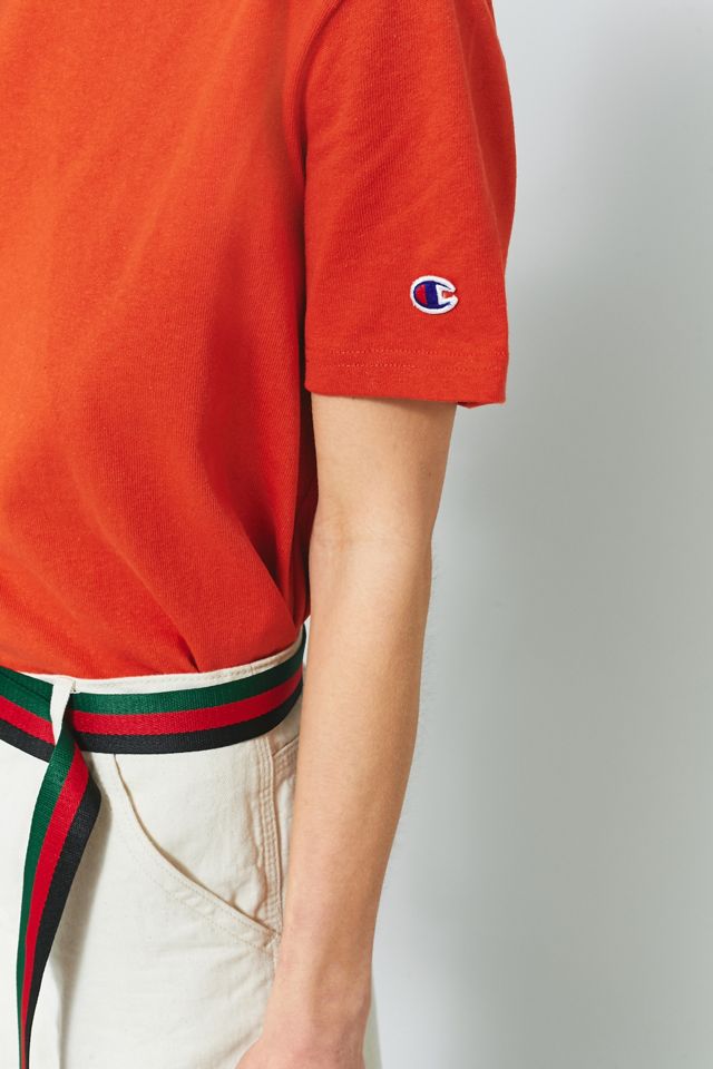 Champion - T-shirt orange avec logo sur les manches #5