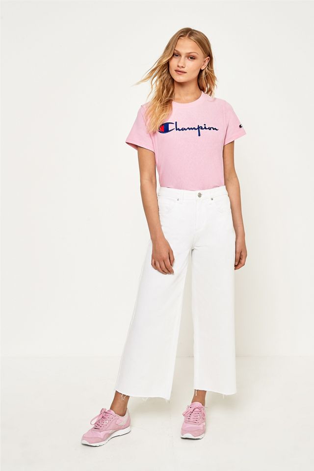 Champion Pink Script Logo T-Shirt #5