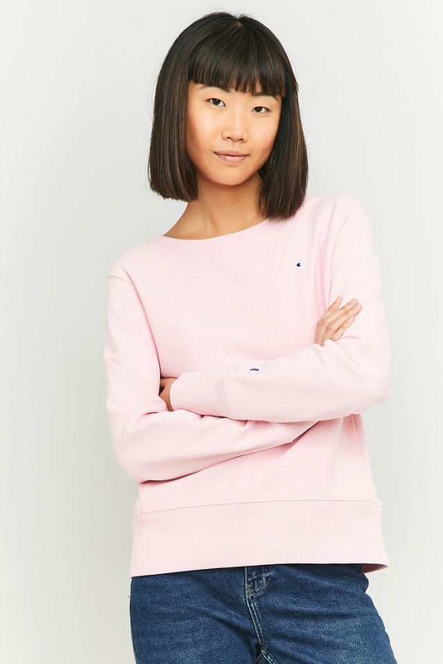 Champion Pequeño Logo Sudadera Rosa #5