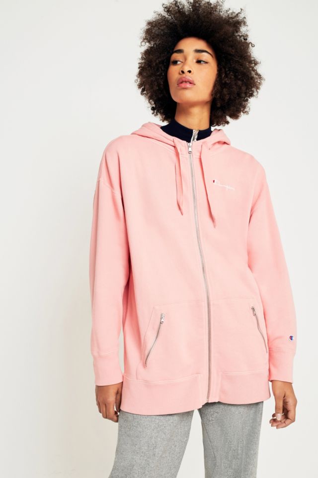 Champion sweater oversized pink best sale