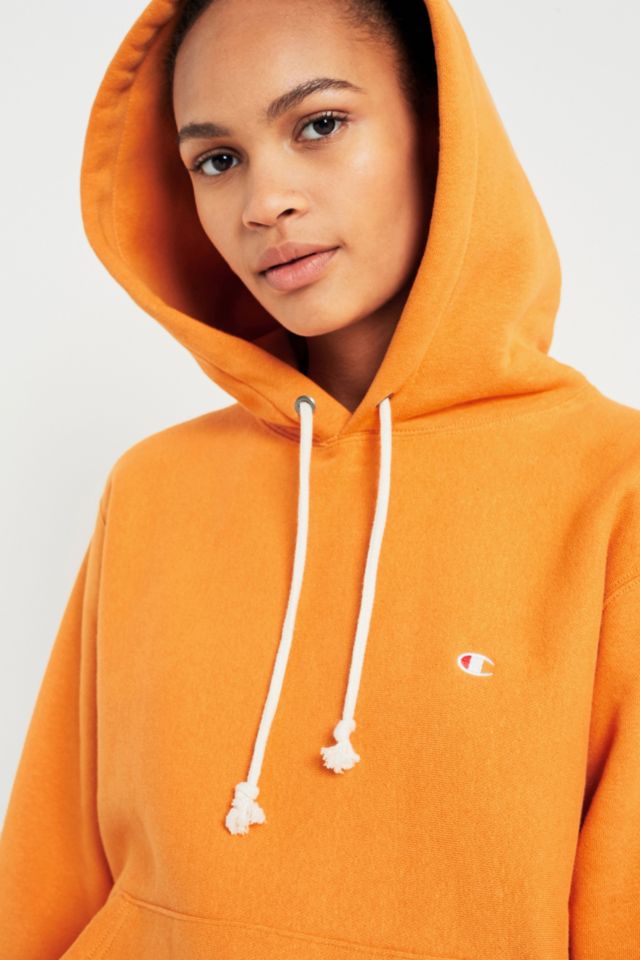 Champion reverse store weave hoodie orange