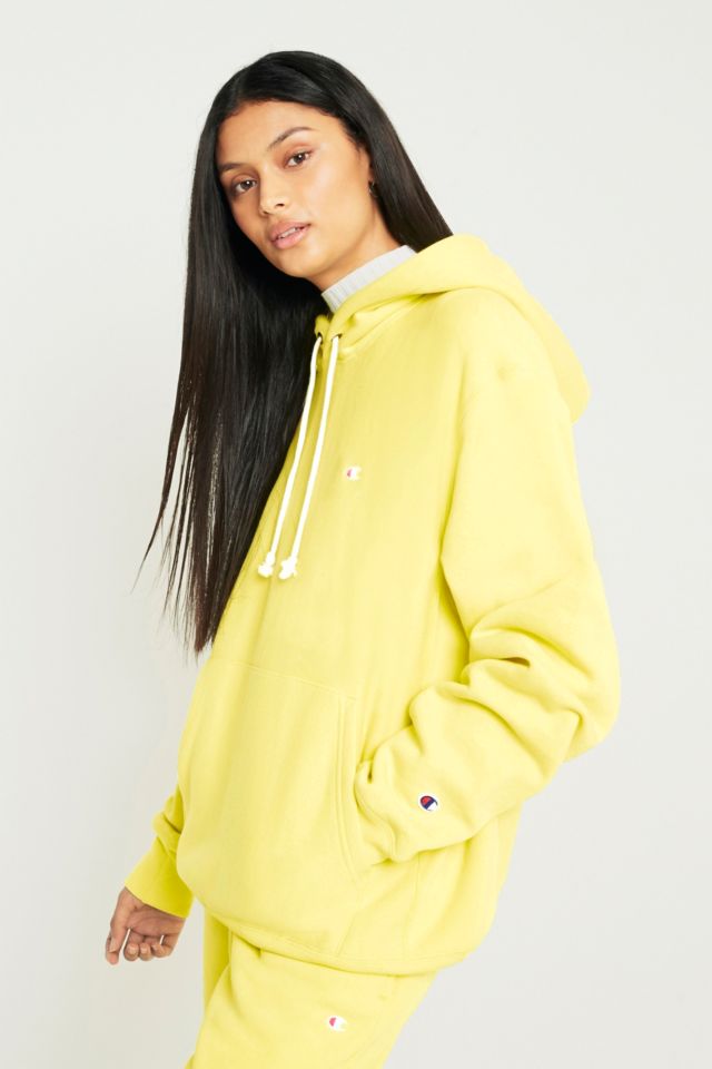 Urban outfitters yellow champion on sale hoodie