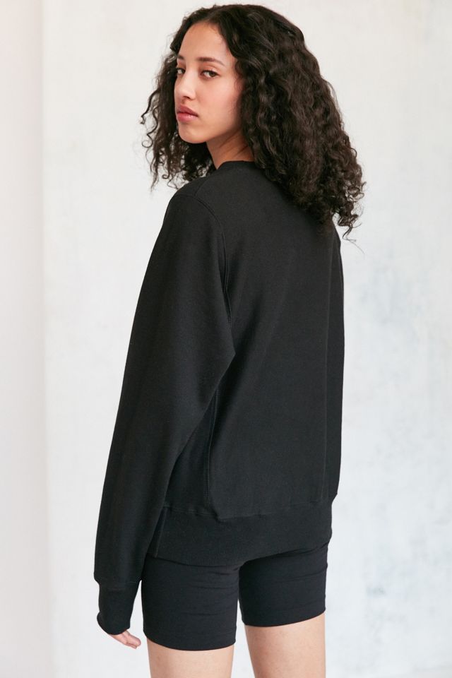 Champion Black Reverse Weave Pullover Sweatshirt #1