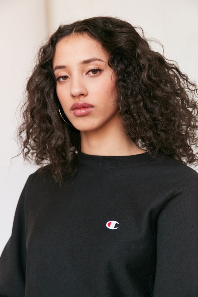 Champion Black Reverse Weave Pullover Sweatshirt #2