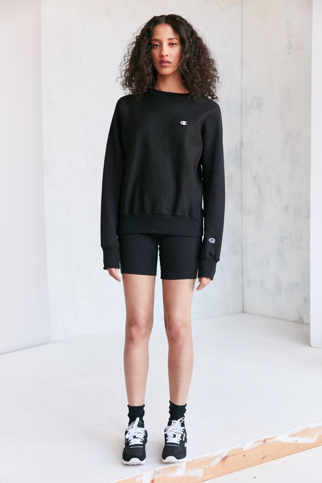 Champion Black Reverse Weave Pullover Sweatshirt #3