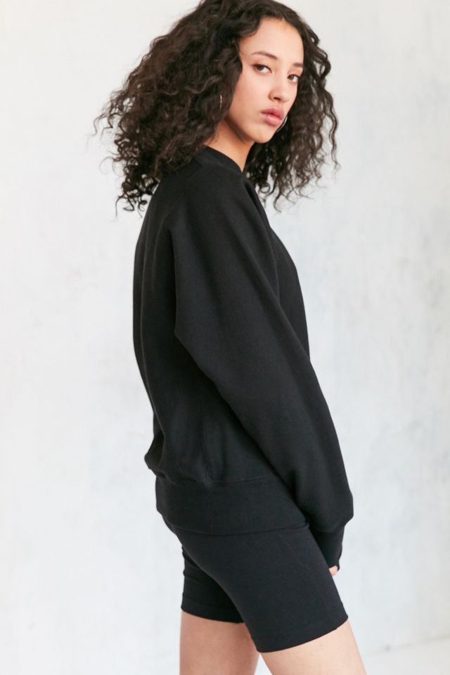 Champion Black Reverse Weave Pullover Sweatshirt #5