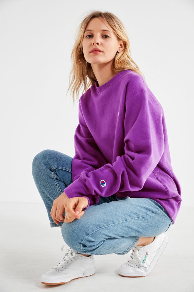 Urban outfitters purple champion hoodie sales