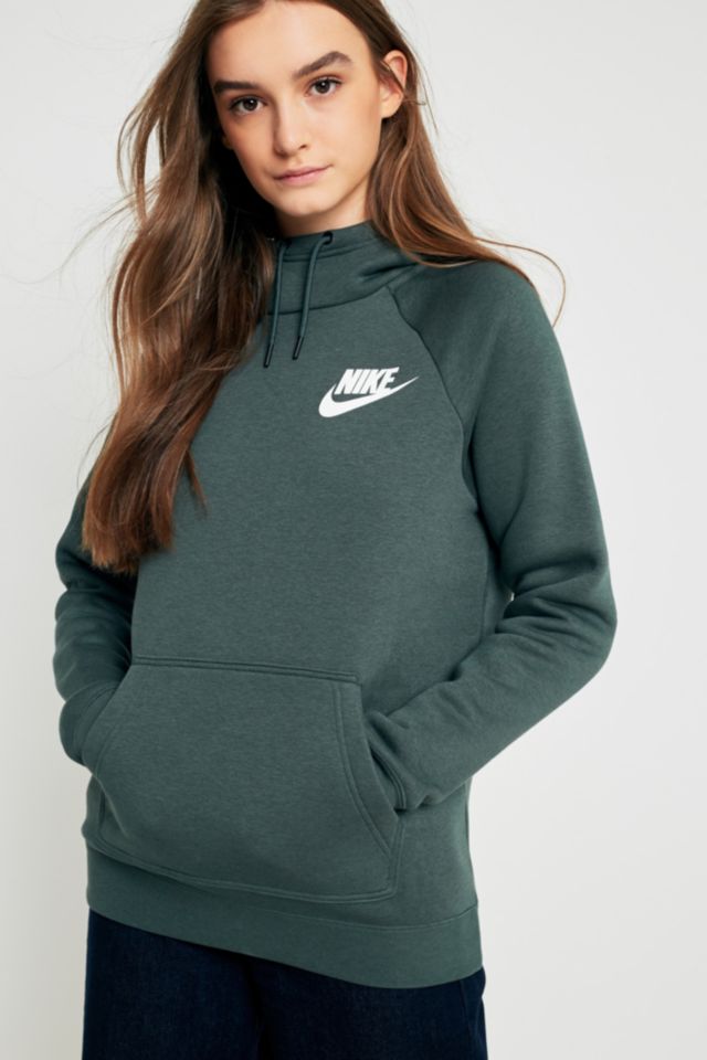 Nike Rally Green Logo Hoodie | Urban Outfitters UK