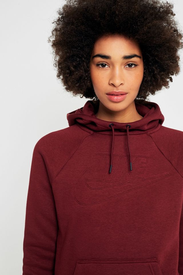 Nike Sportswear Rally Maroon Swoosh Hoodie #2