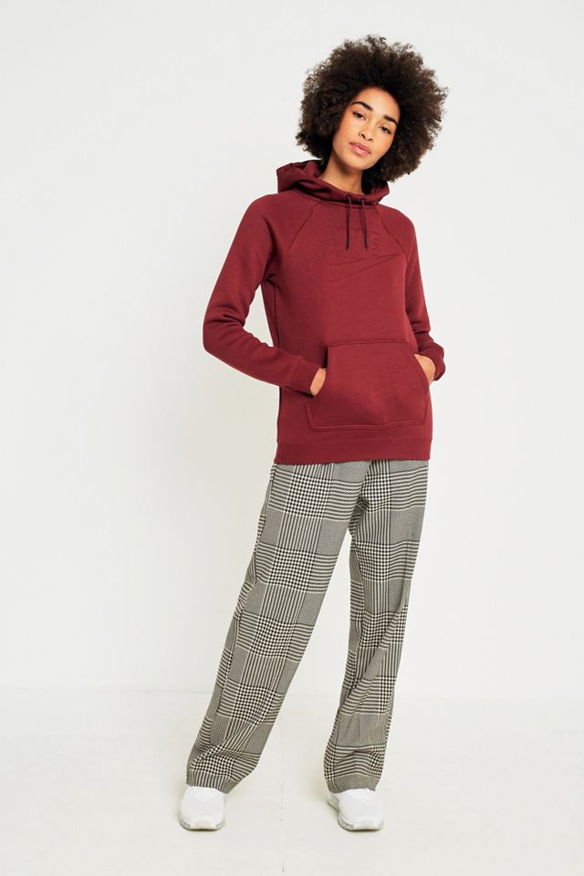 Nike Sportswear Rally Maroon Swoosh Hoodie #4
