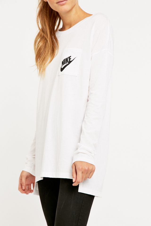 Nike Signal Long Sleeve White T-shirt #1