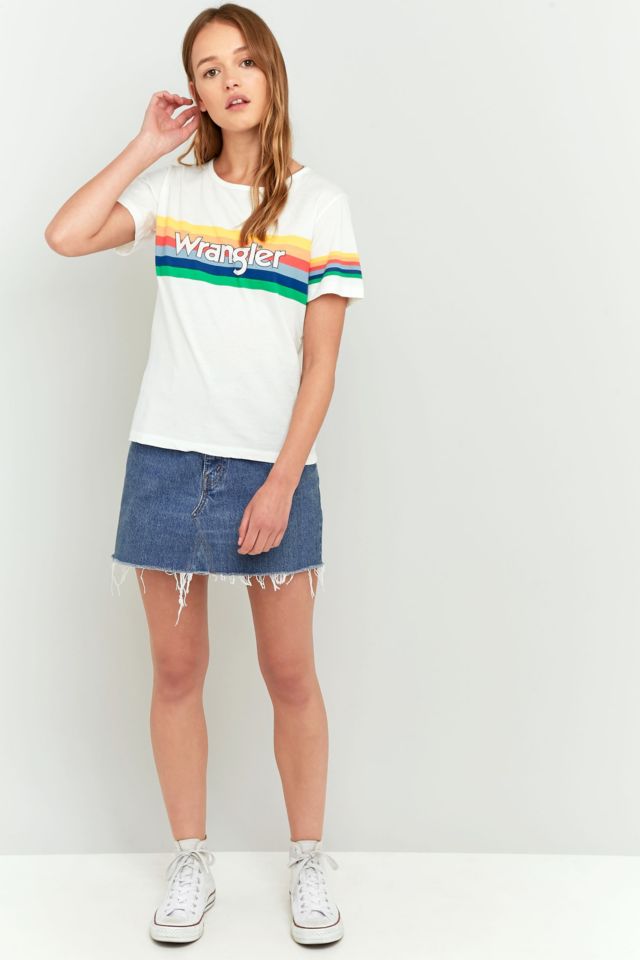 Wrangler - T-shirt à imprimé arc-en-ciel #2