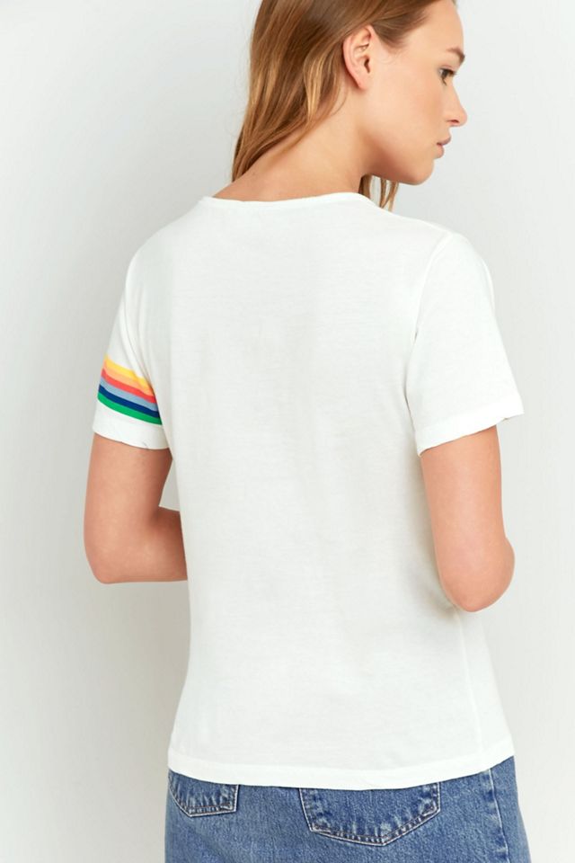 Wrangler - T-shirt à imprimé arc-en-ciel #3