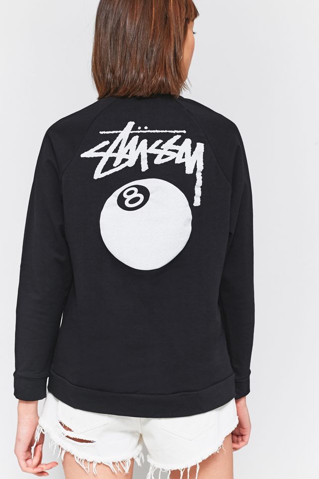 Sudadera negra Stussy de 8 bolas #1