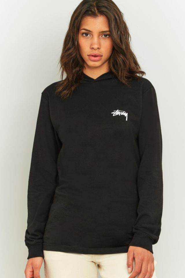 Stussy Long Sleeve Hooded T-Shirt | Urban Outfitters UK