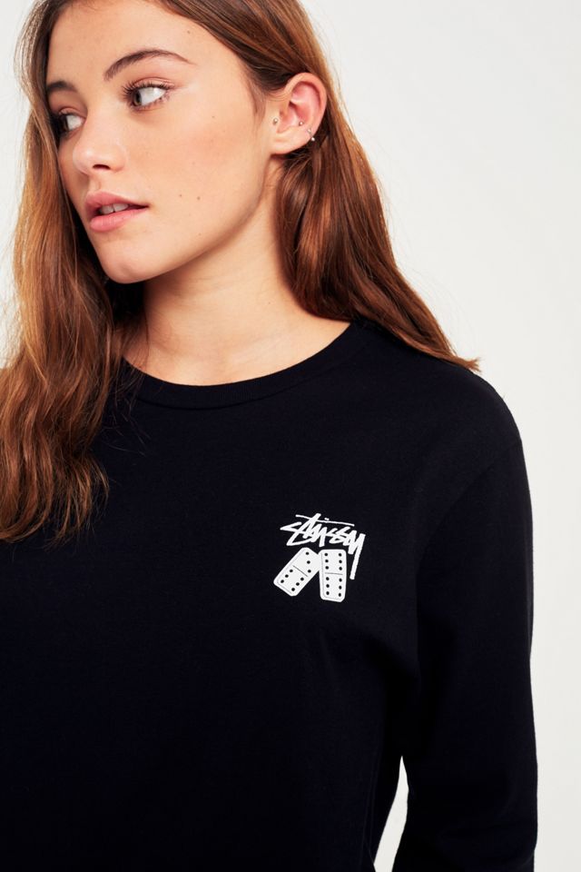 Stussy Dominos Camiseta negra de manga larga #5