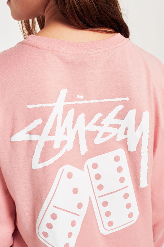 Stussy Dominos Pink Long Sleeve T-Shirt #3