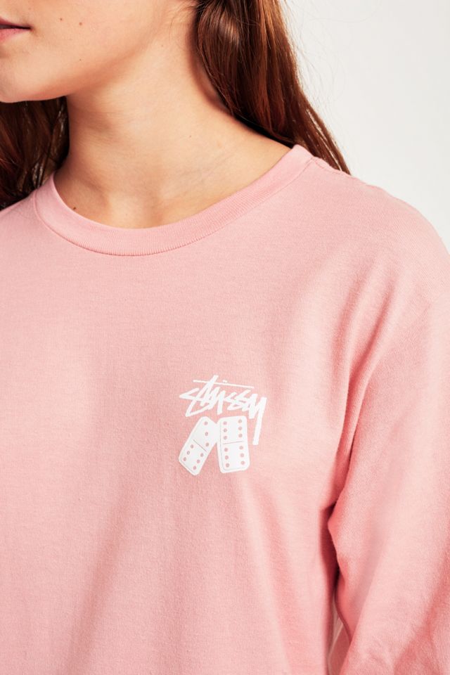 Stussy Dominos Pink Long Sleeve T-Shirt #5