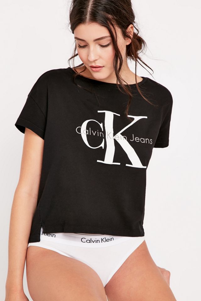 Calvin Klein Jeans Square Black T-shirt  #1