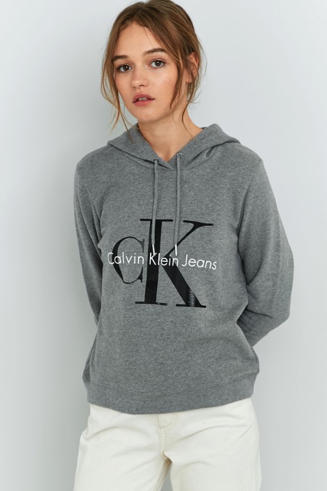 Calvin klein hotsell women's grey sweatshirt