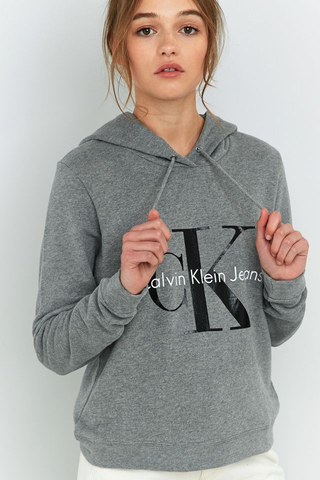 Calvin Klein Grey Logo Hoodie #2