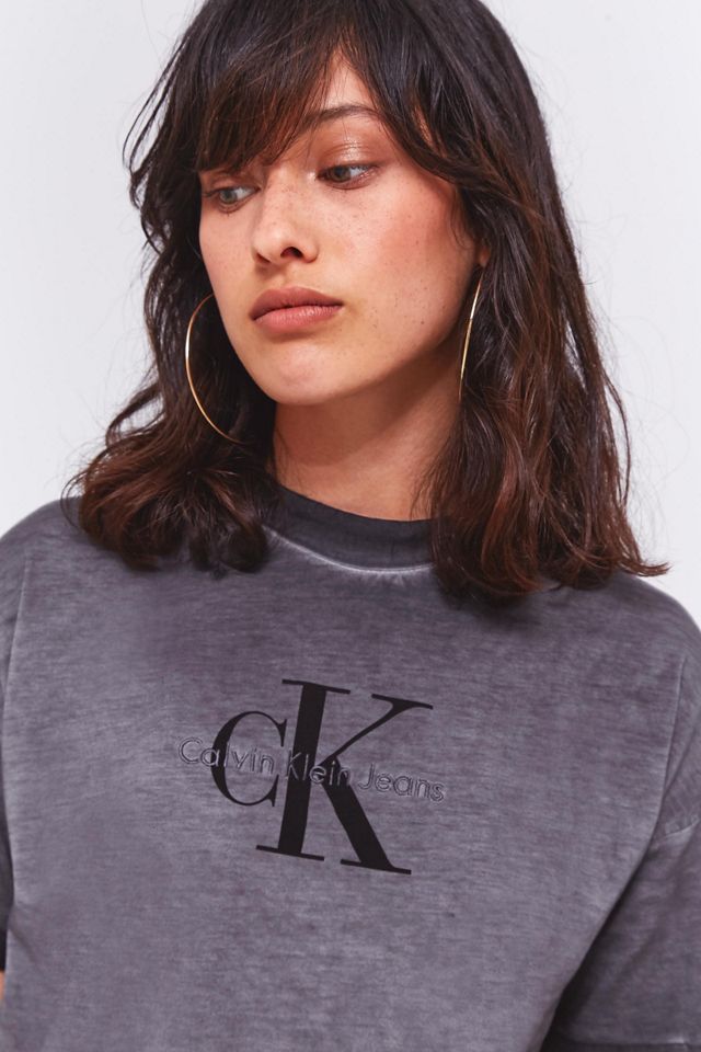 Calvin Klein Burn Out Logo T-Shirt #1