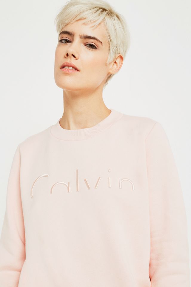 Calvin Klein Pink Half Logo Sweatshirt #1