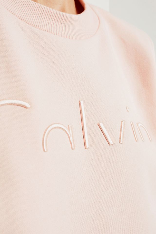 Calvin Klein Pink Half Logo Sweatshirt #5