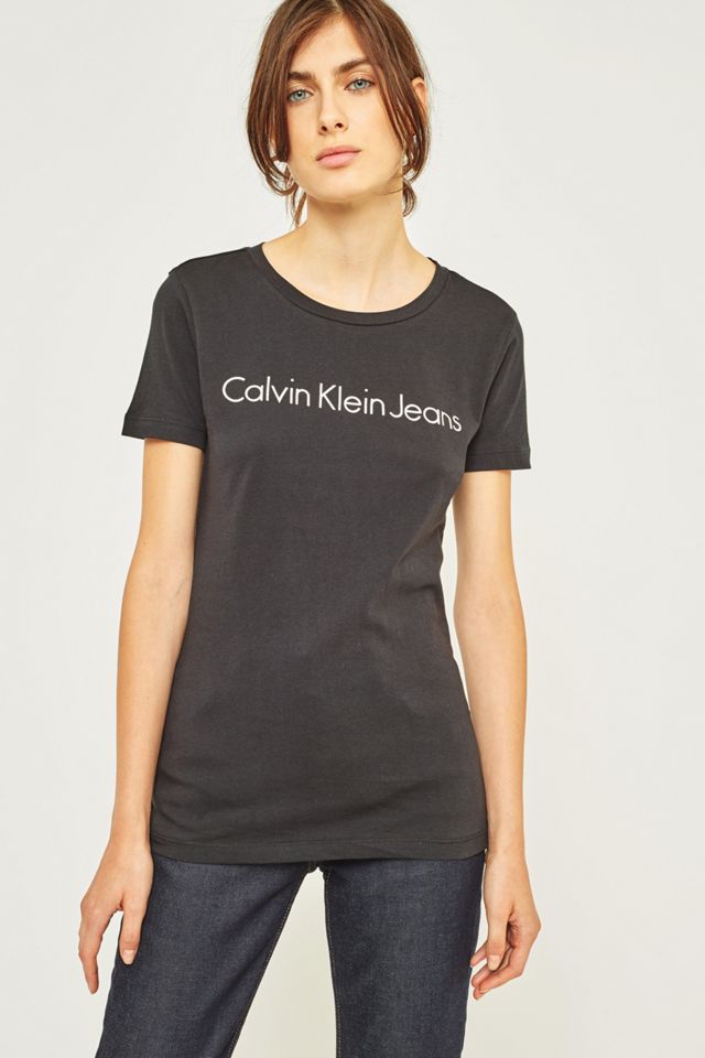 Calvin Klein Jeans Tamar T-Shirt Logo Nero #2